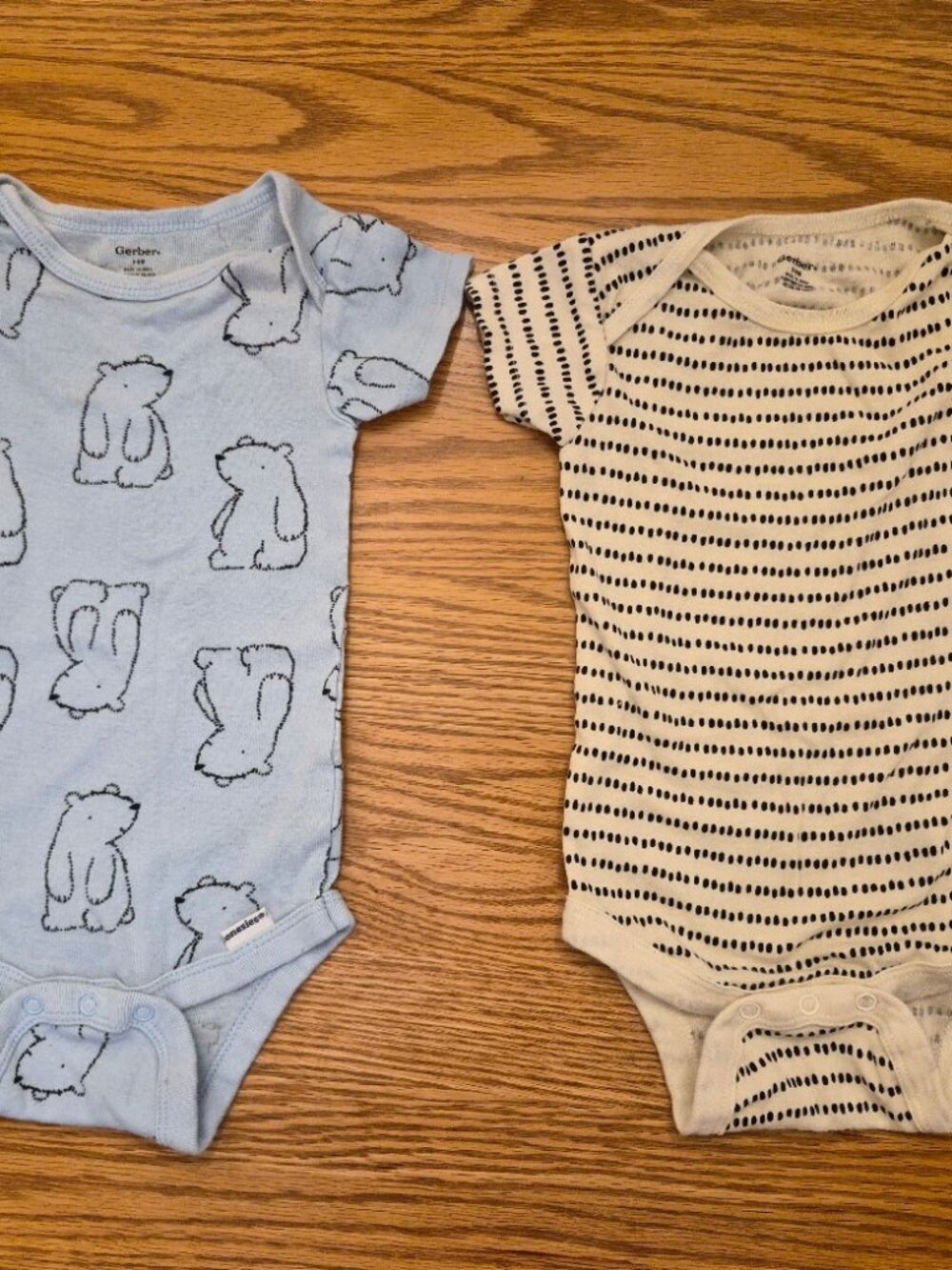 Gerber 3-6 month Short-Sleeve Onesies